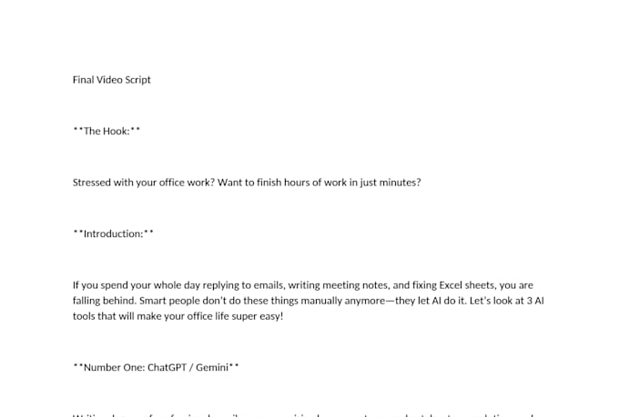 write engaging youtube and facebook video scripts